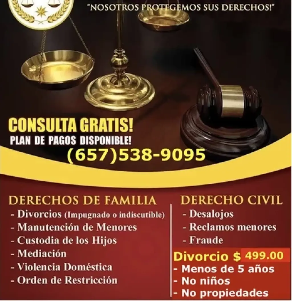 DIVORCIOS DESDE 499