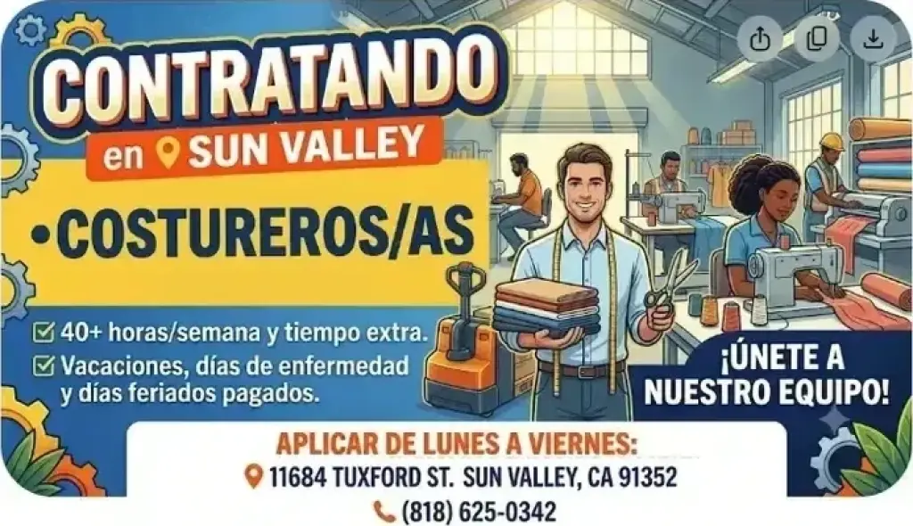 COSTUREROS(AS)📍Sun Valley