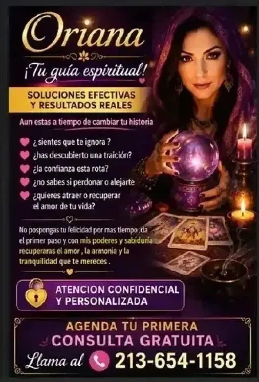 "ORIANA" ¡TU GUÍA ESPIRITUAL!