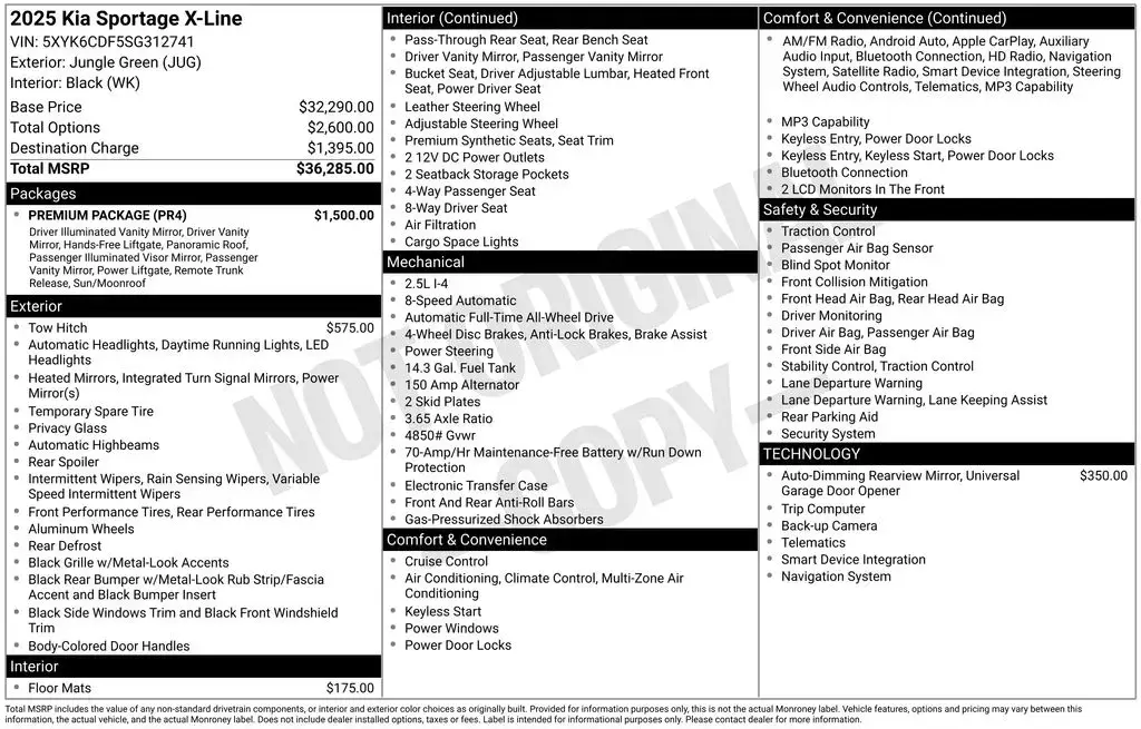 Kia Sportage 2025 AWD X-Line 4p SUV
