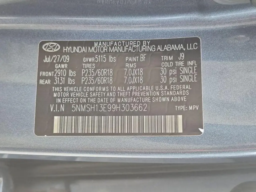 Hyundai SANTA FE 2009 Limited 4dr SUV