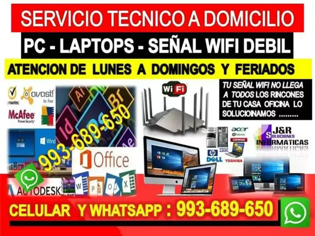 SERVICIO TECNICO WIFI PCS