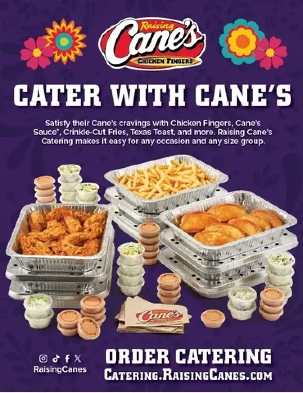 Cater with Cane's