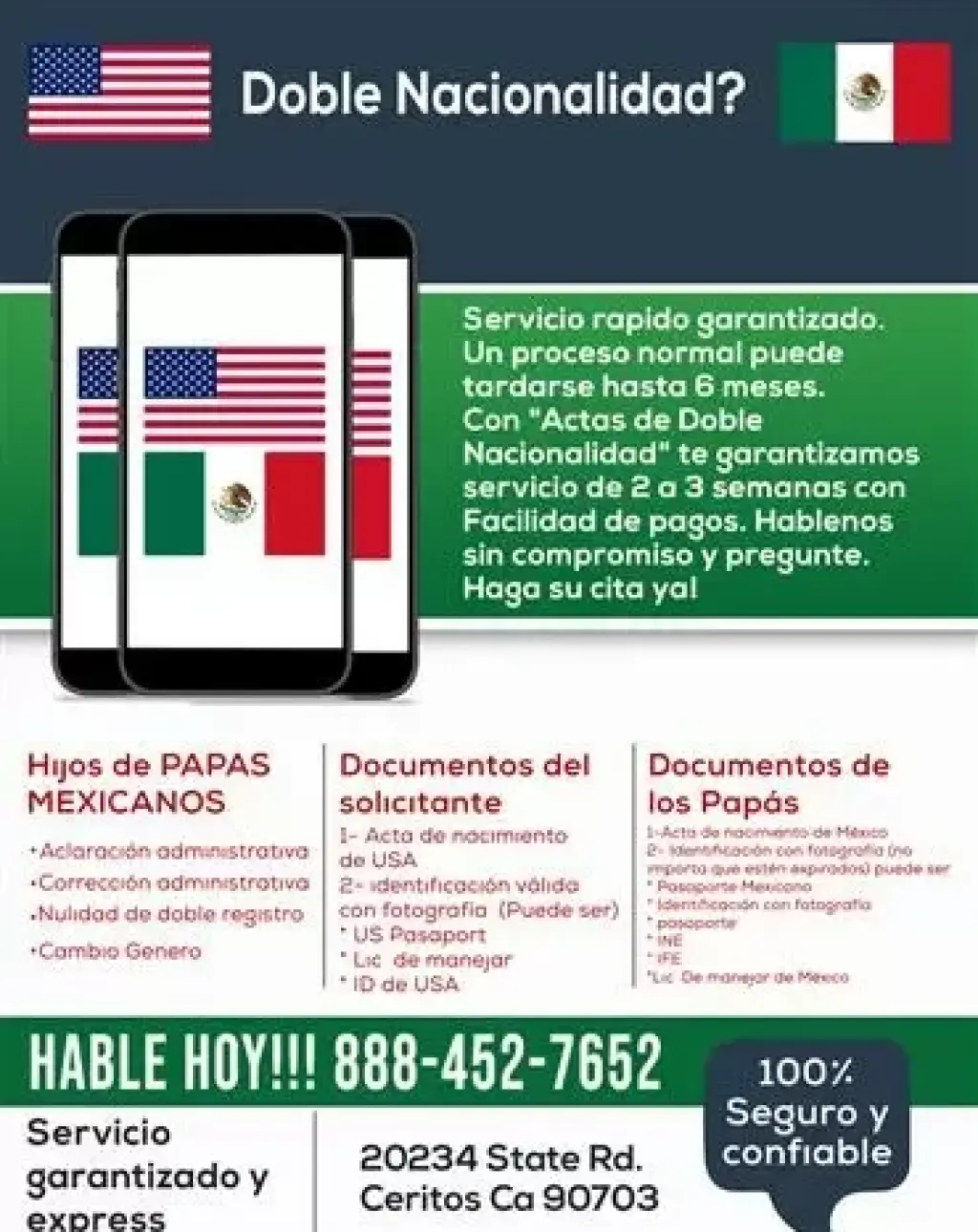 ACTAS DE NACIMIENTO MEXICANAS