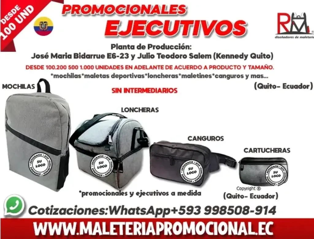 FABRICA DE MOCHILAS EN ECUADOR