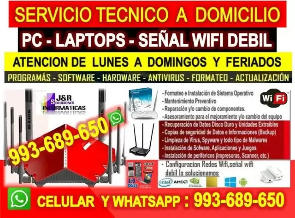 REPARACION REDES WIFI ROUTER
