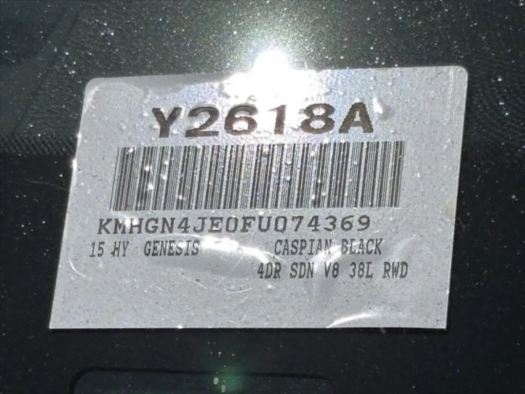 Hyundai Genesis 2015 3.8L 4dr Sedan