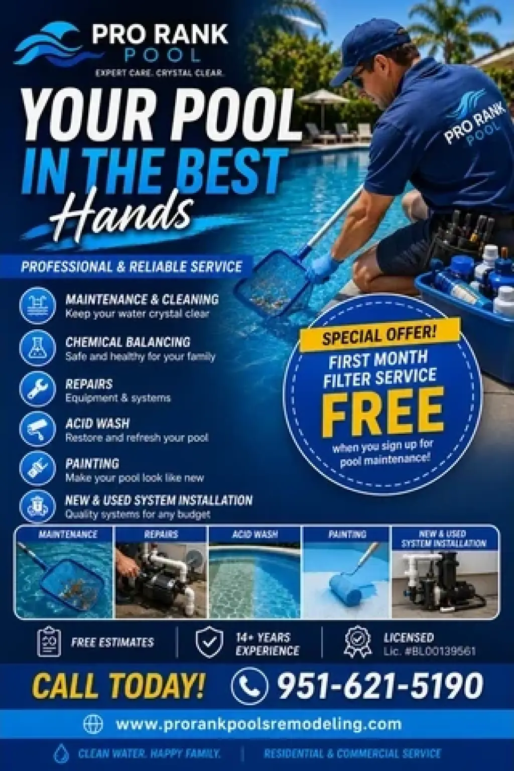 POOL SERVICES – SPECIAL OFFER!