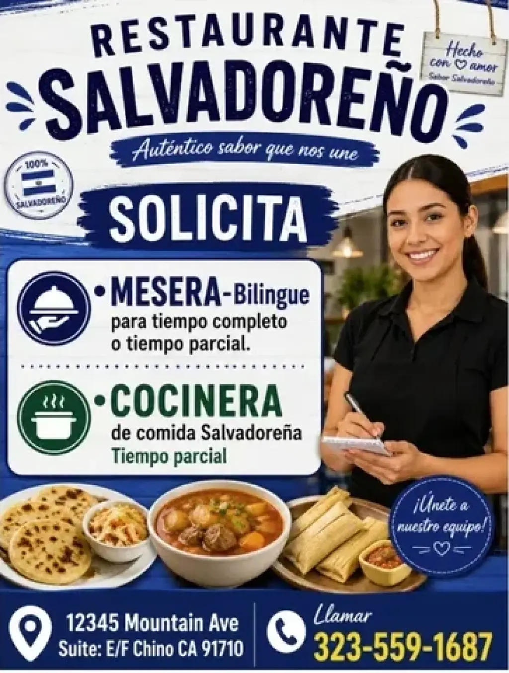 BUSCO MESERA y COCINERA📍CHINO