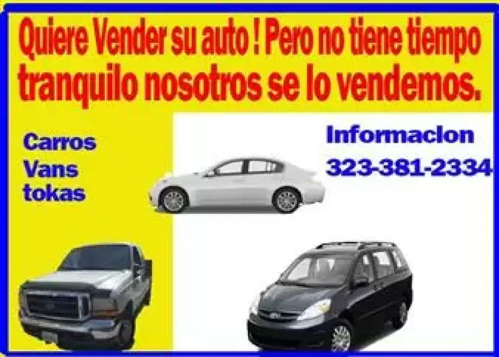 VENDEMOS SU CARRO, TROKA,