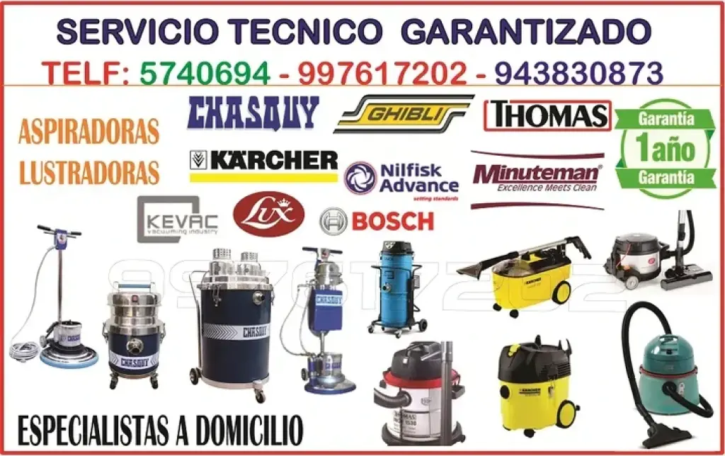 SERVICIO TECNICO  ASPIRADORAS+