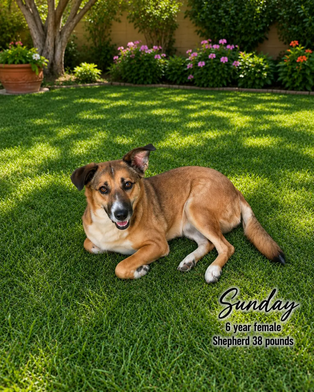 SUNDAY  – 6 YEAR FEMALE SHEPHERD
