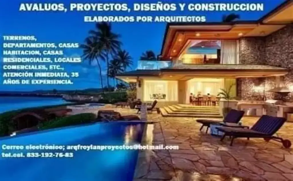 AVALÚOS DESDE $800.00 CASAS