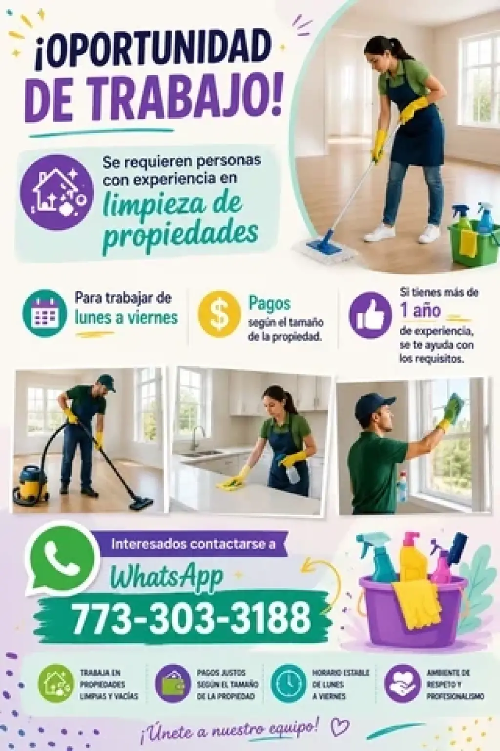 TRABAJA EN LIMPIEZA