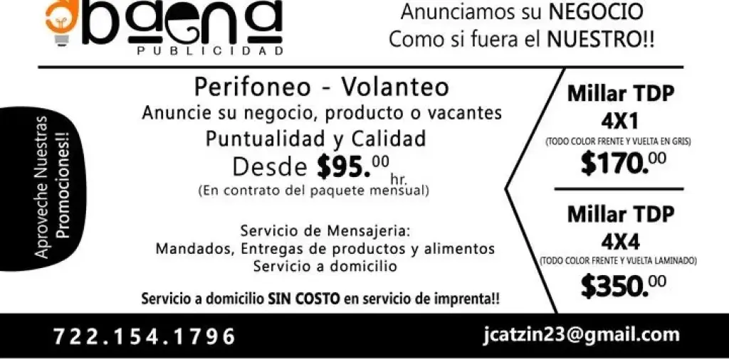 Perifoneo y volanteo toluca