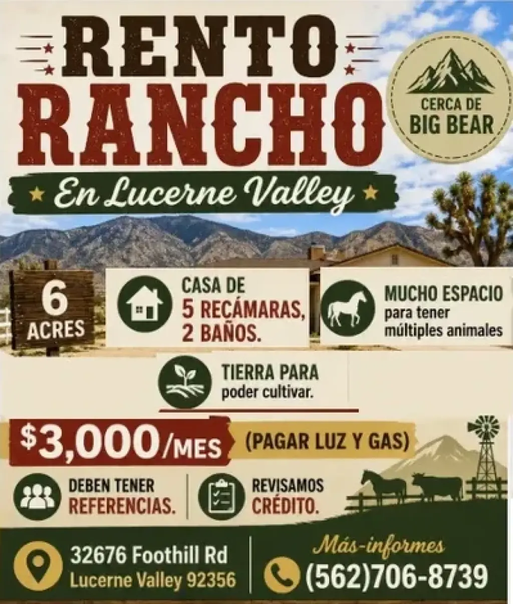 RENTO RANCHO 📍Lucerne Valley