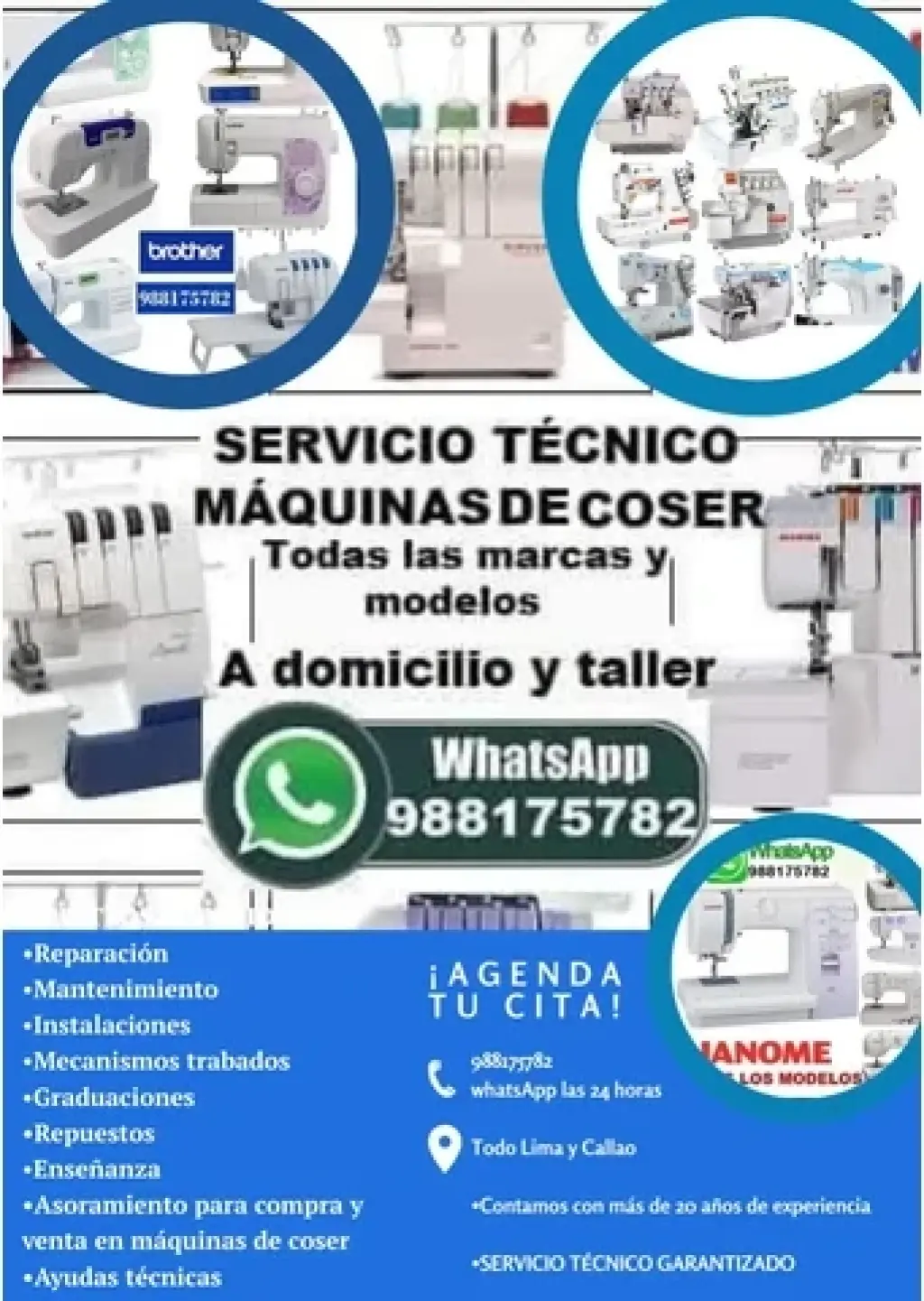 Técnico de máquinas de coser