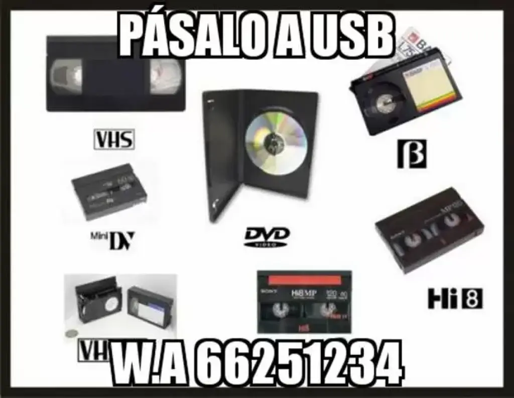 Pasa tus vhs y videos a usb