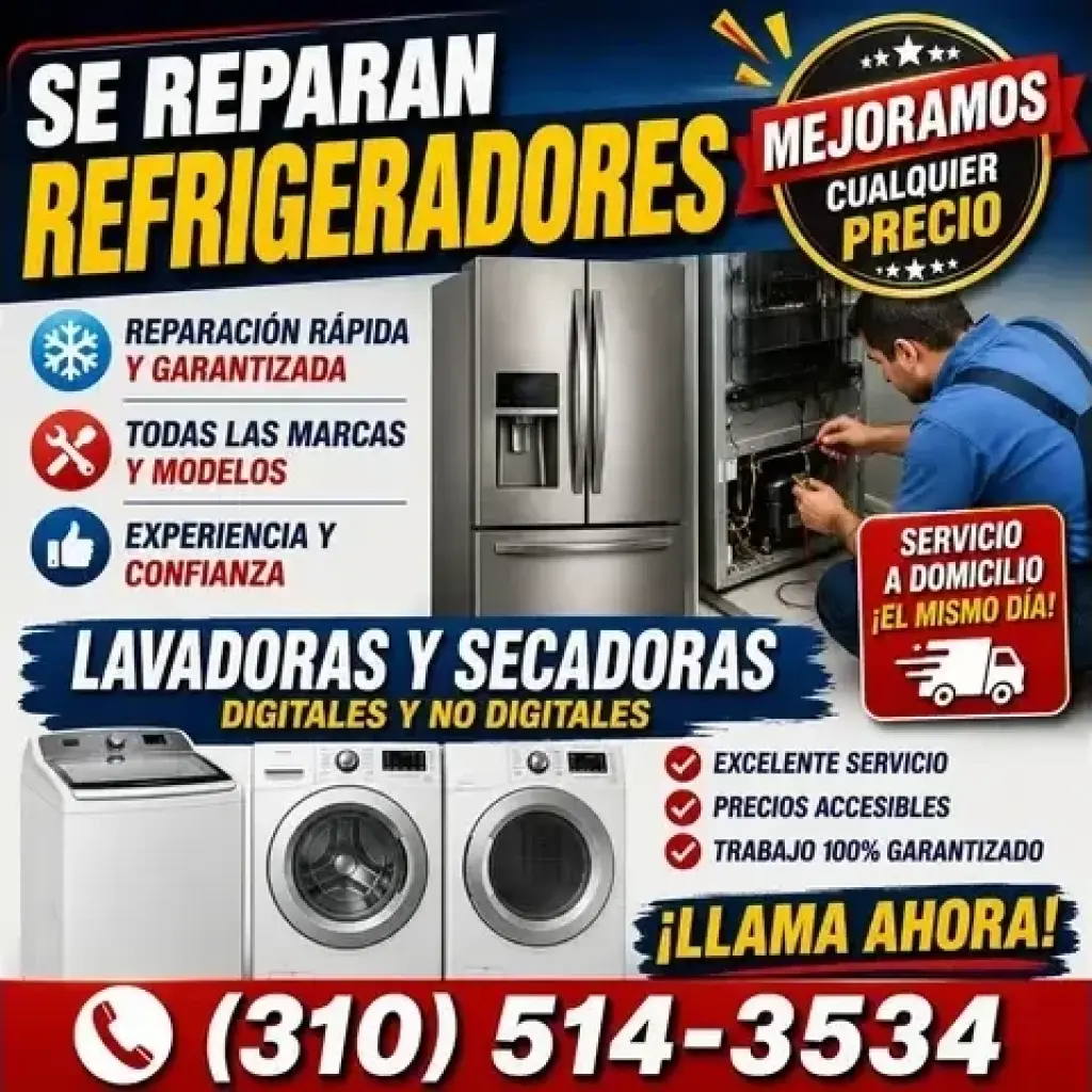 Renta Lavadoras/Secadoras $25