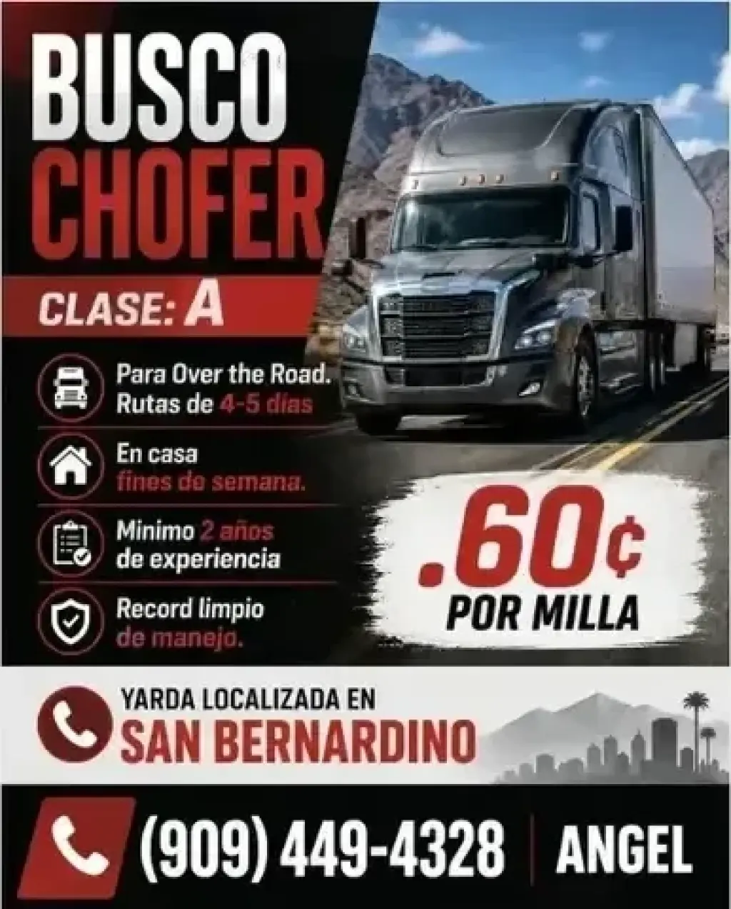 BUSCO CHOFER CLASE: A
