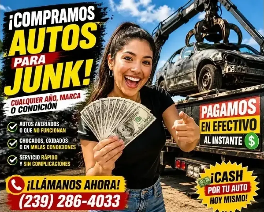CASH POR SU JUNK CAR!!