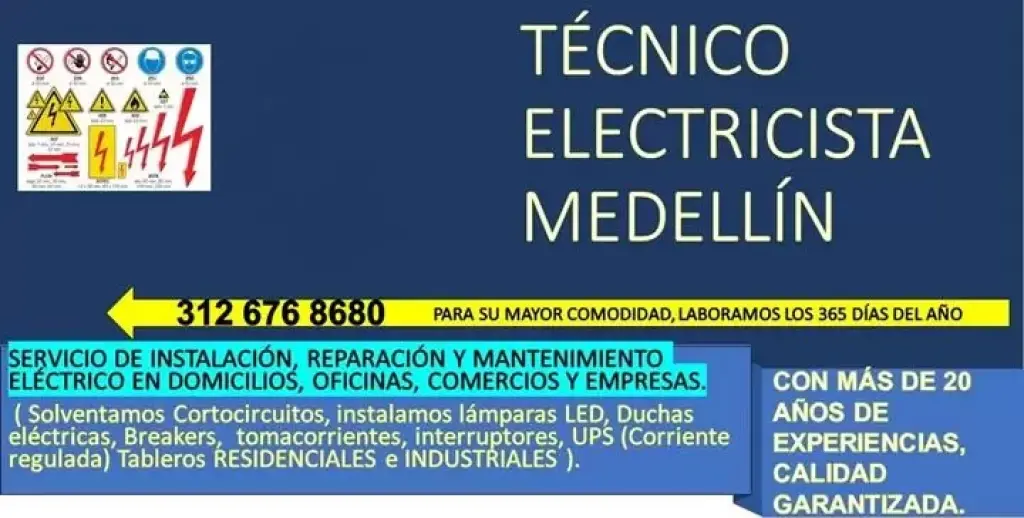 TÉCNICO ELECTRICISTA ENVIGADO