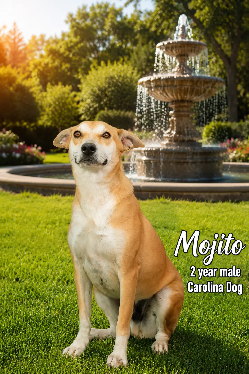 - MOJITO - 2 YEAR MALE CAROLINA DOG
