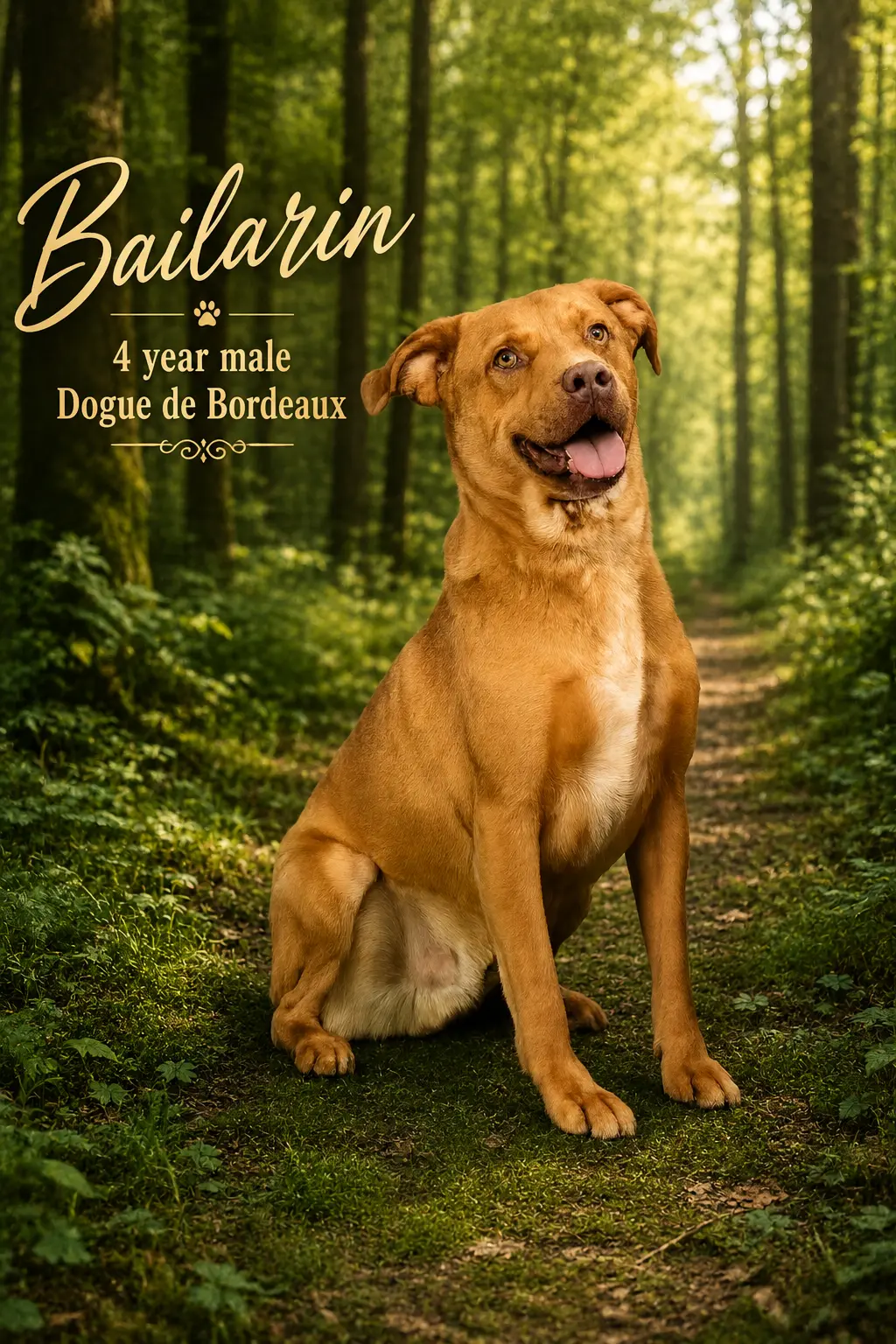 - BAILARIN - 4 YEAR MALE DOGUE DE BORDEAUX