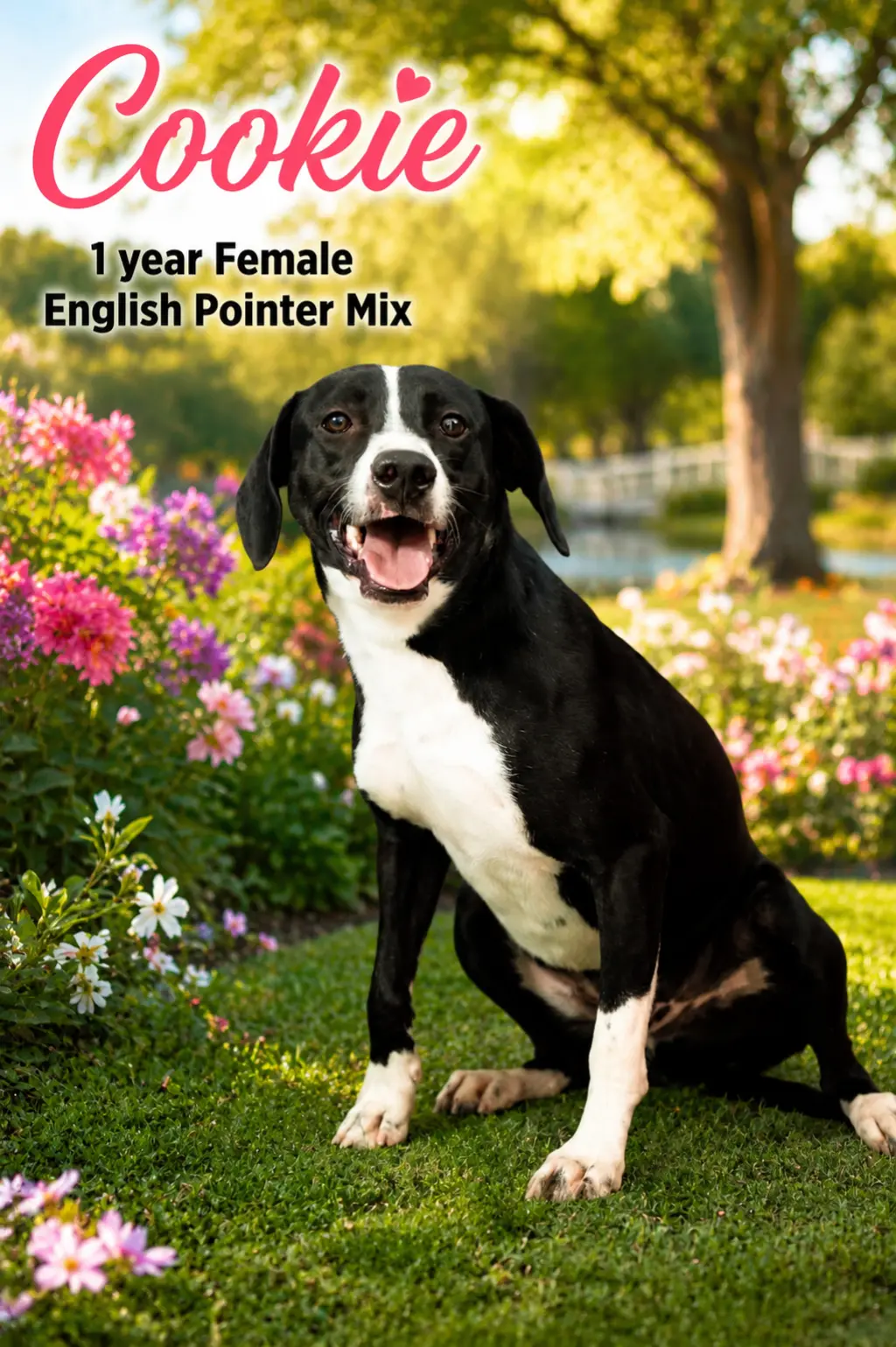 - COOKIE - 1 YEAR FEMALE ENGLISH POINTER MIX