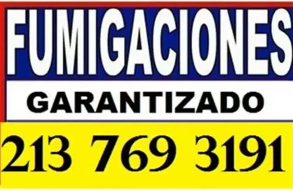 FUMIGACION GARANTIZADA $39