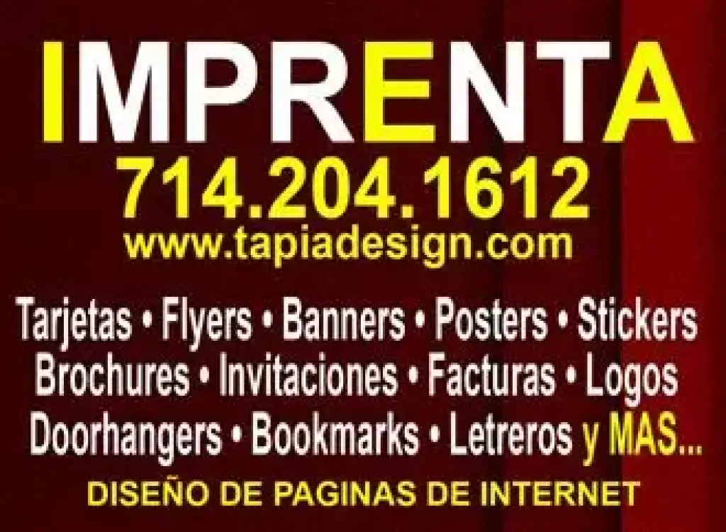 Servicios de Imprenta