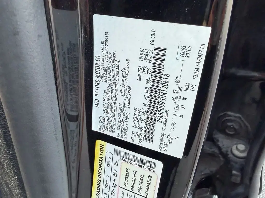 Ford Fusion 2017 AWD Titanium 4p Sedan