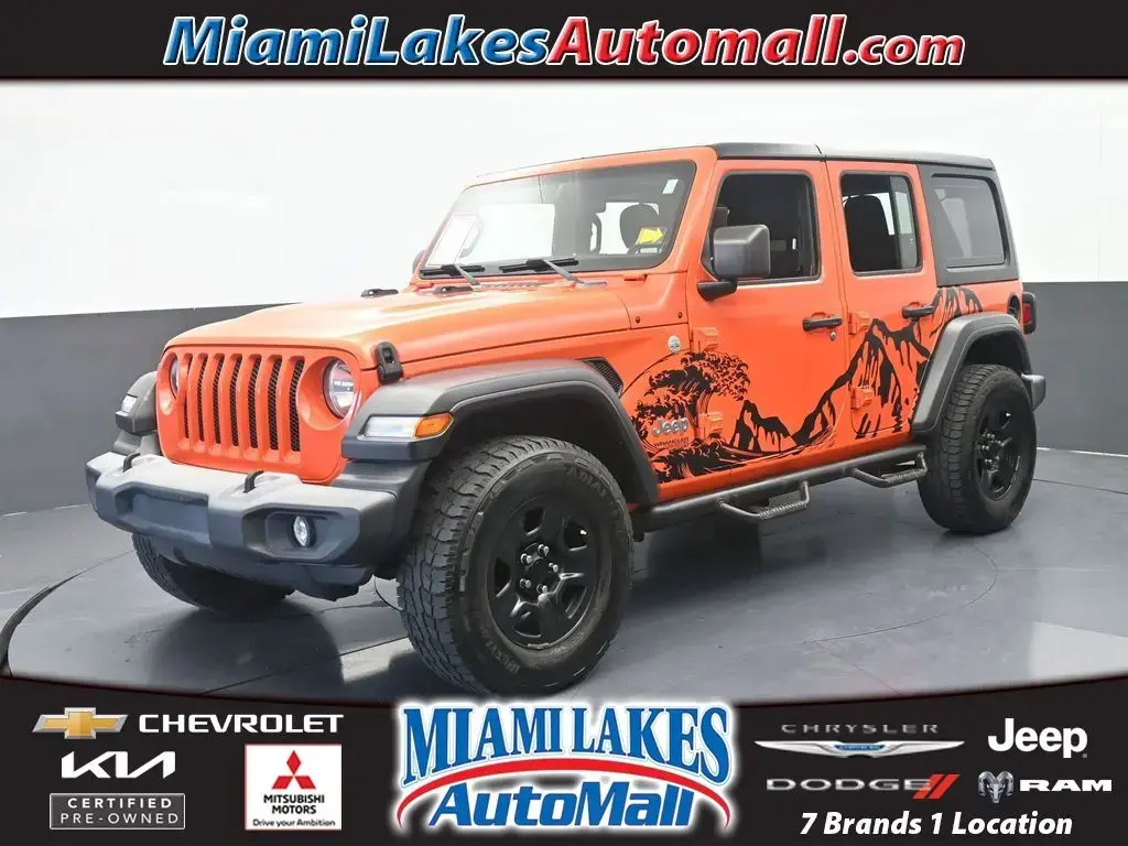 Jeep Wrangler Unlimited 2018 4x4 Sport 4p SUV (lanzamiento de mitad de año)