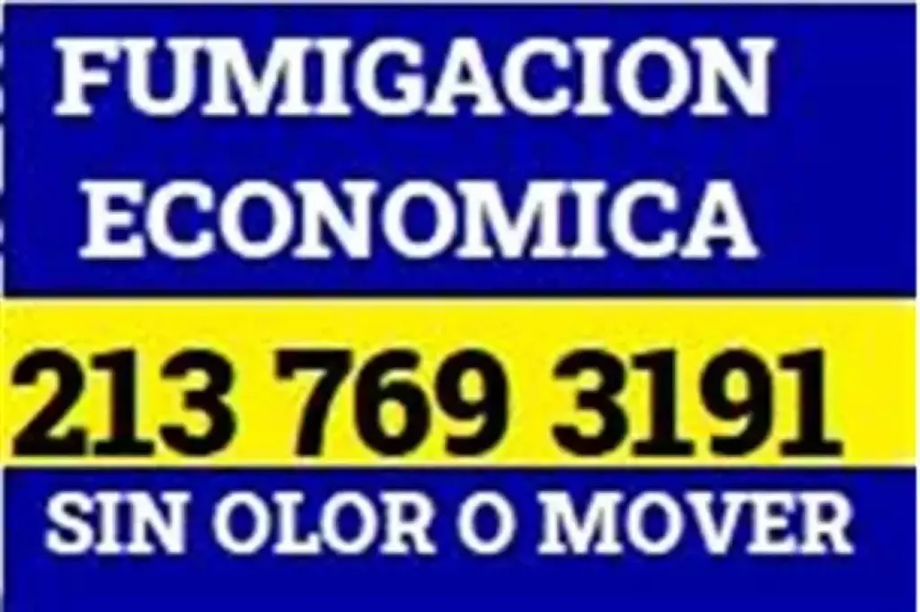 FUMIGACION %100 GARANTIZADA SI