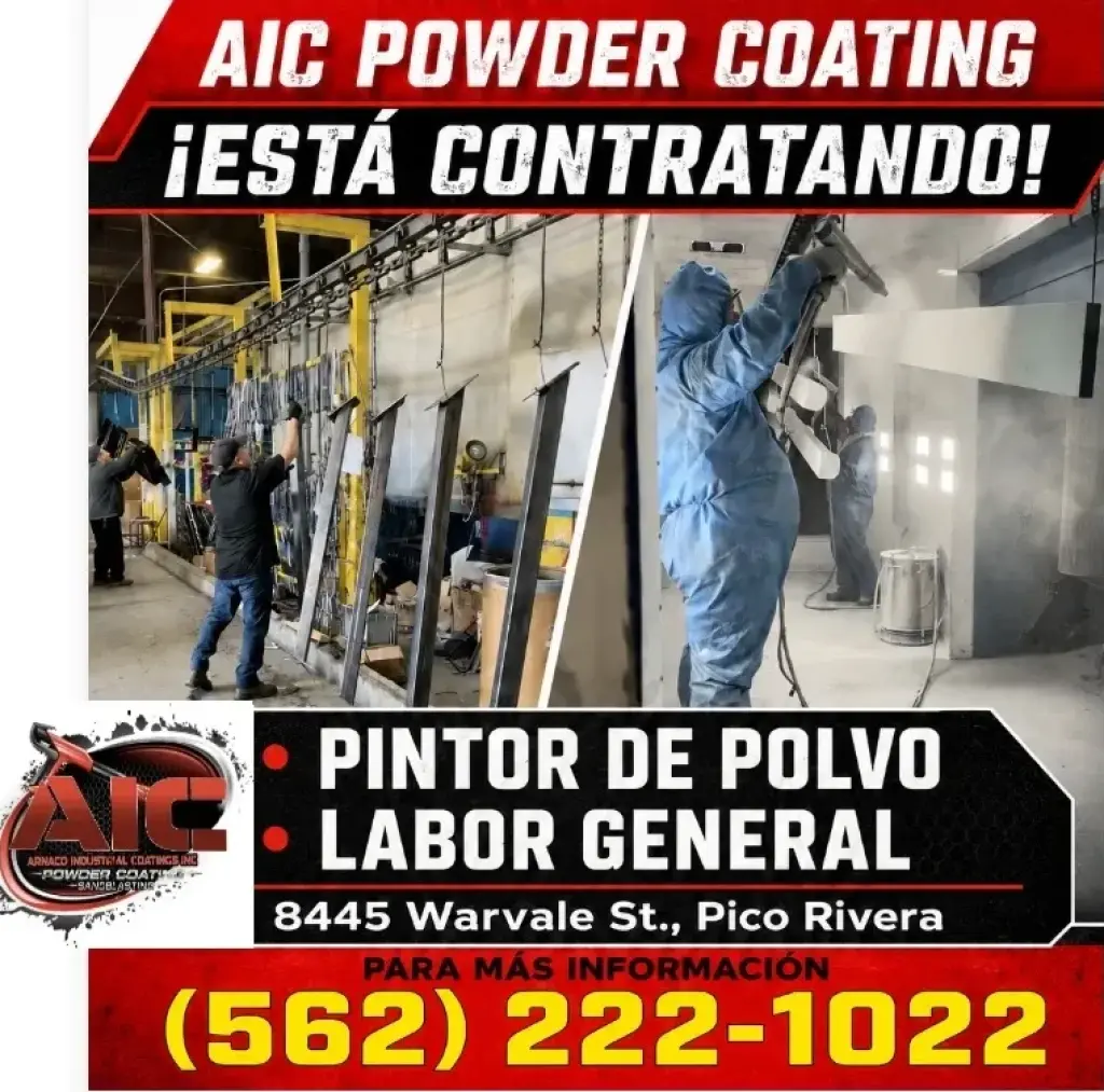 AIC POWDER COATING Esta Contratando en Pico Rivera