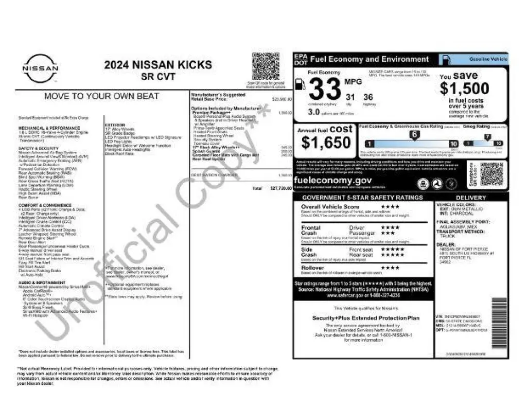 Nissan Kicks 2024 SR 4dr Crossover