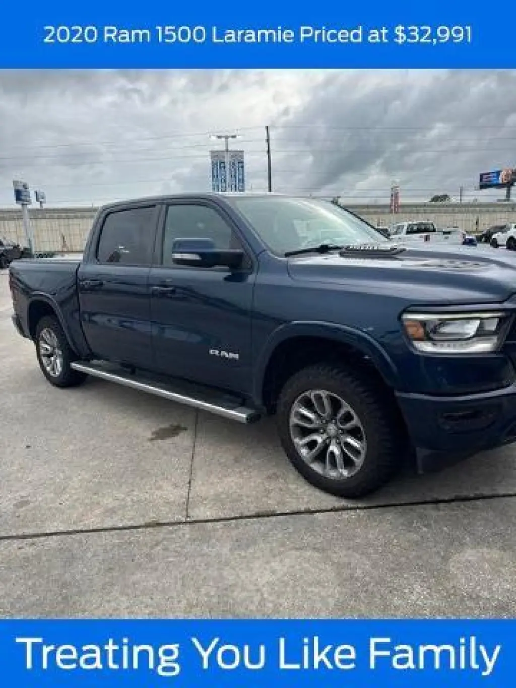 Ram 1500 2020 4x4 Laramie 4dr Crew Cab 5.6 ft. SB Pickup