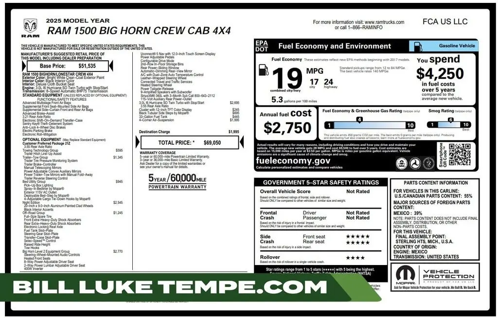 2025 Ram 1500