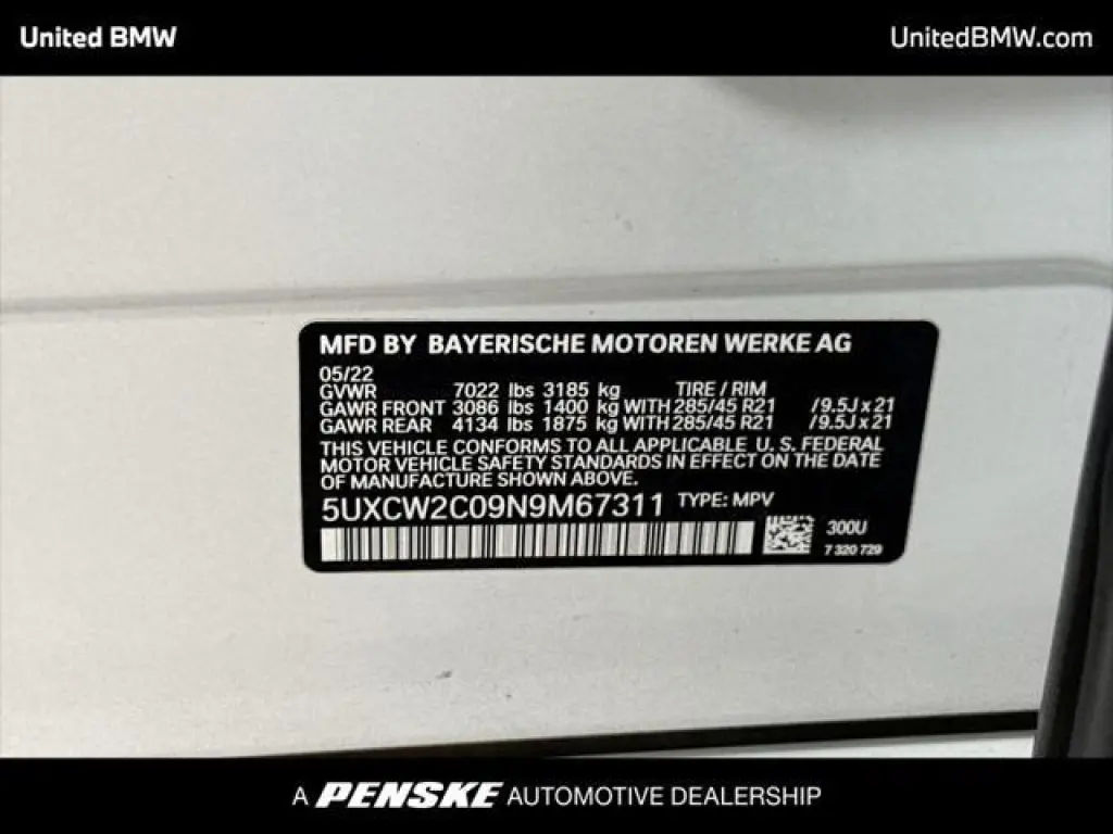 BMW X7 2022 AWD xDrive40i 4dr Vehículo de Actividad Deportiva de Deporte