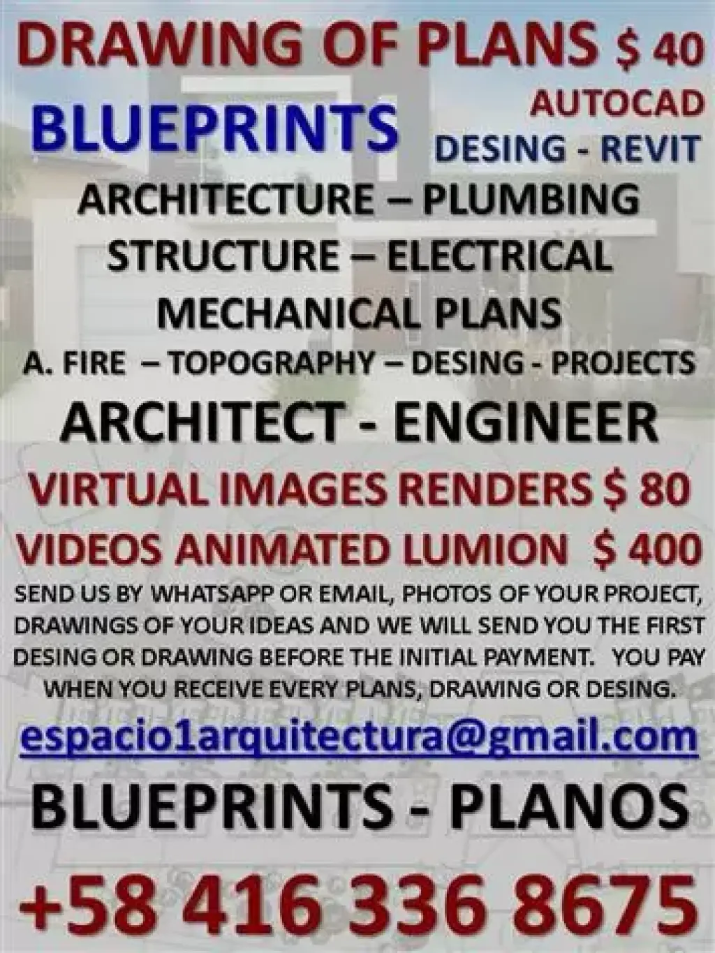 Diseño y Dibujo de . PLANOS