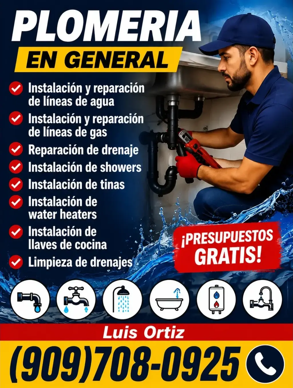 💧 ¡PLOMERÍA EN GENERAL! 💧