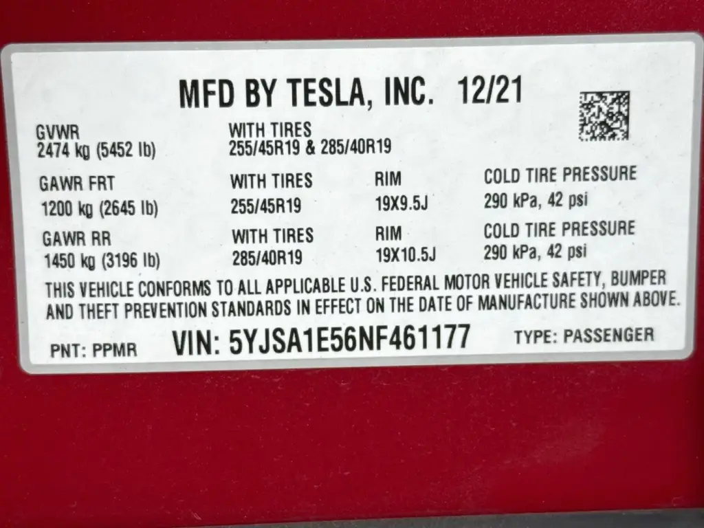 Tesla Model S 2022 AWD 4dr Liftback
