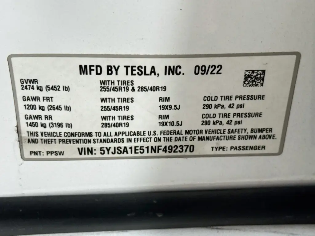 Tesla Model S 2022 AWD 4dr Liftback