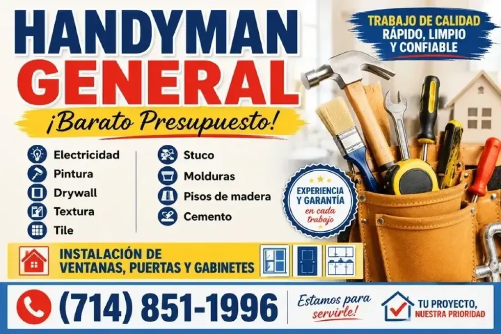 🔨🏠 ¡HANDYMAN GENERAL! 🏠🔨