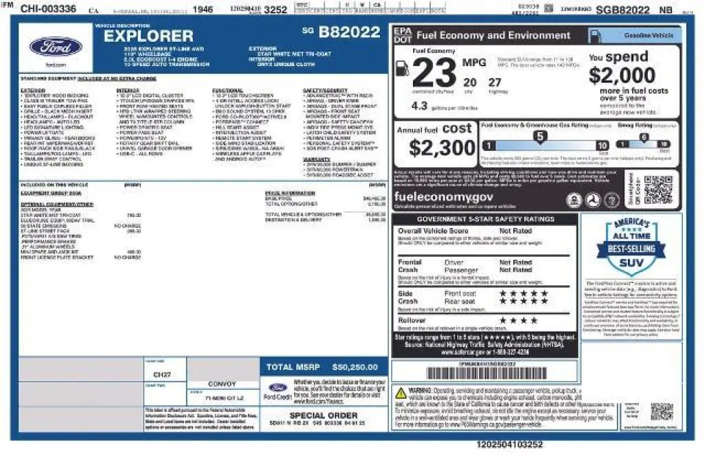 Ford Explorer 2025 AWD ST-Line 4p SUV