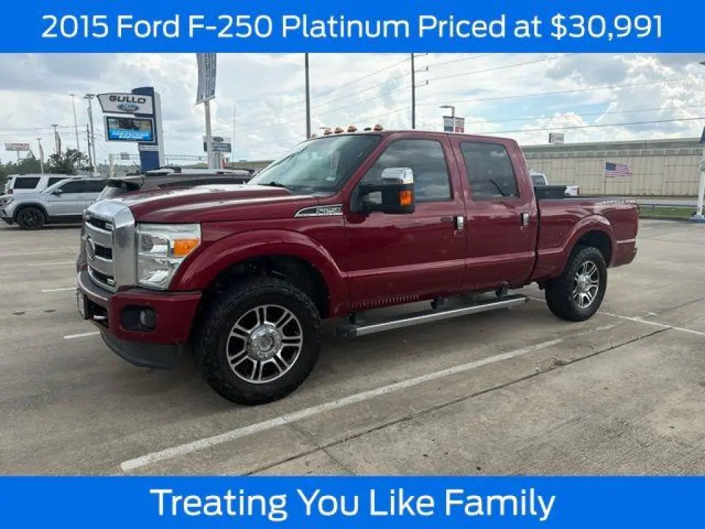 Ford F-250 Super Duty 2015 4x4 Platinum 4dr Crew Cab 8 ft. LB Pickup