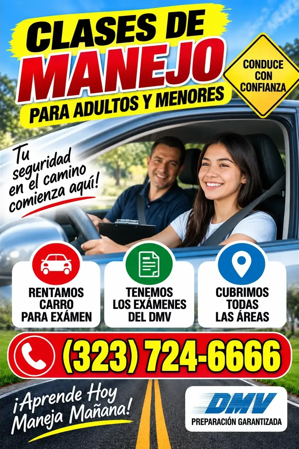 🚗🚦 ¡CLASES DE MANEJO PARA ADULTOS Y MENORES! 🚦🚗