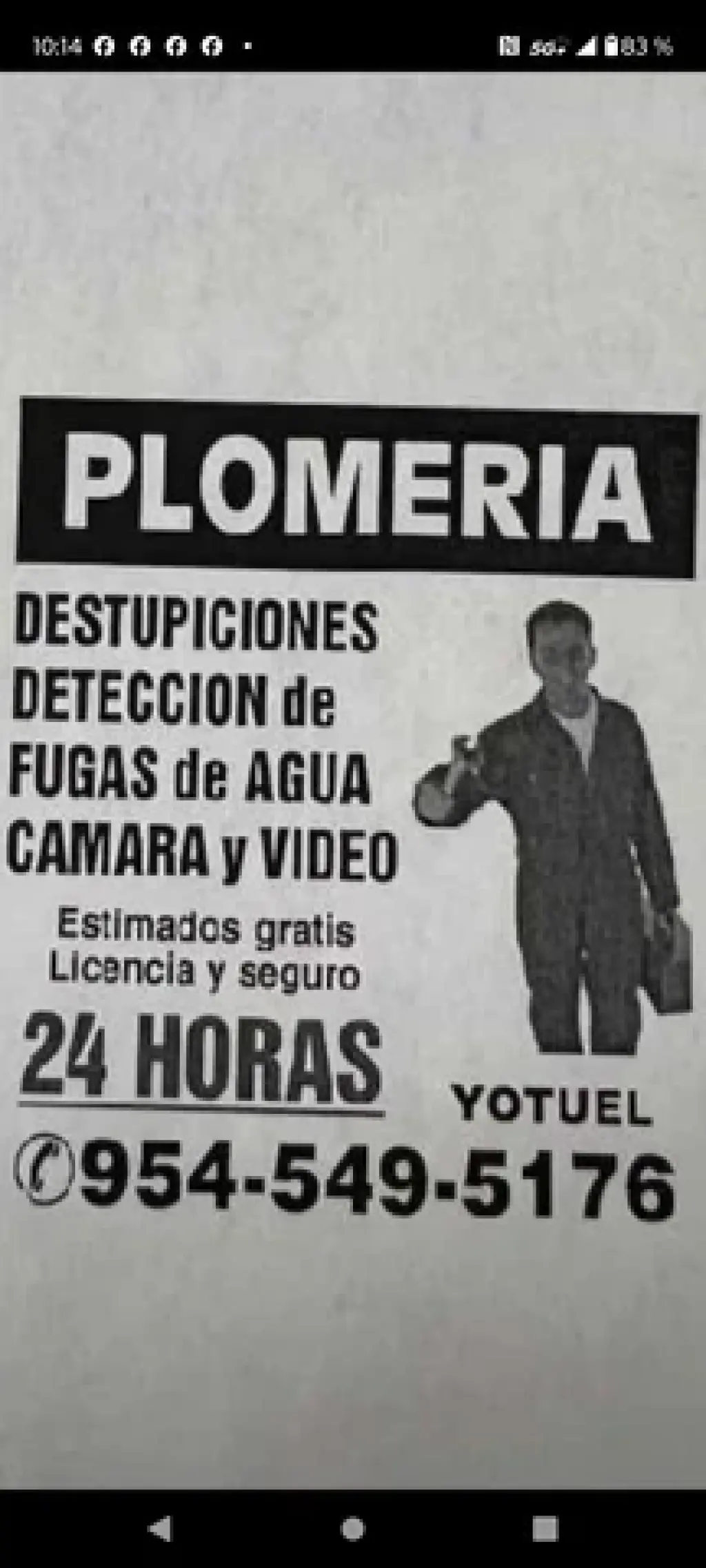 PLOMERIA EMERGENCIAS 24 HORAS