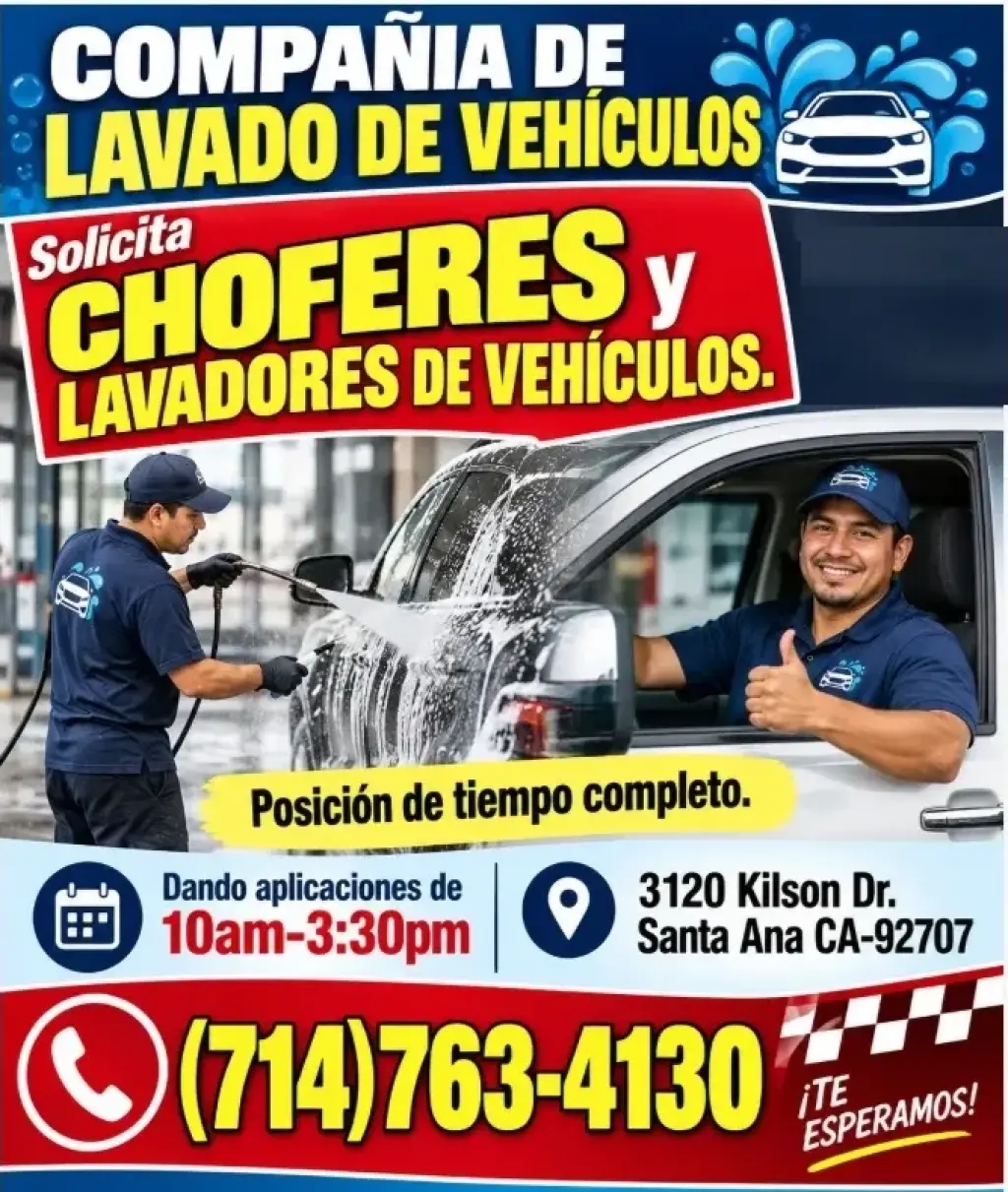 SOLICITO CHOFERES y LAVADORES DE VEHÍCULOS 📍Santa Ana