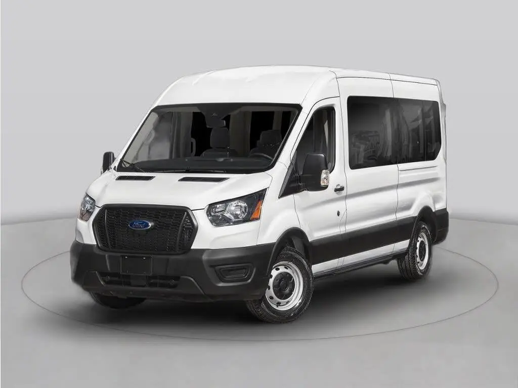 Furgoneta de pasajeros Ford Transit 2024 350 XLT 3 puertas batalla larga techo mediano